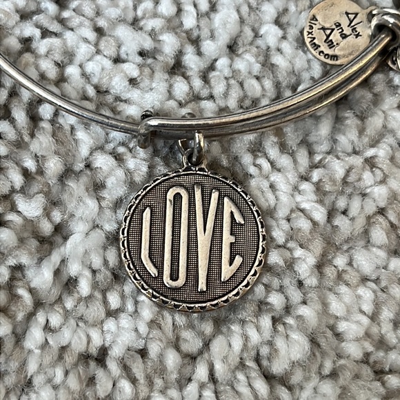 Alex and Ani heart and love charm bracelet set - Picture 3 of 8